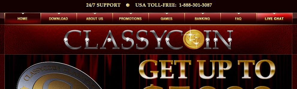 Classy Coin Casino - US Players Accepted!